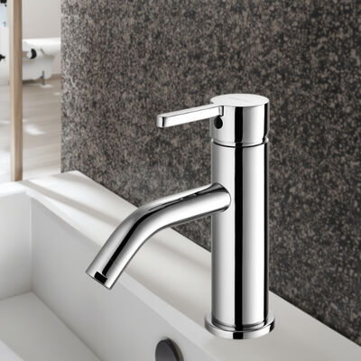 ARROW Brand Modern Brass Chrome Plated Ceramic Cartridge Deck Mounted Single Hole Basin Mixer Faucet for Bathroom Wash Basin