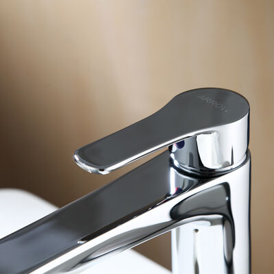 ARROW Modern Single Hole Brass Basin Mixer Faucet with 5 Year Warranty Ceramic Cartridge and Chrome Finish