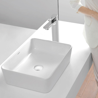 ARROW AP439E Rectangular Ceramic Basin 460x370x133mm Counter Top