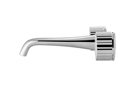 Conceal Wall Hung Basin Mixer Taps Knob Control Chrome / Gold Color