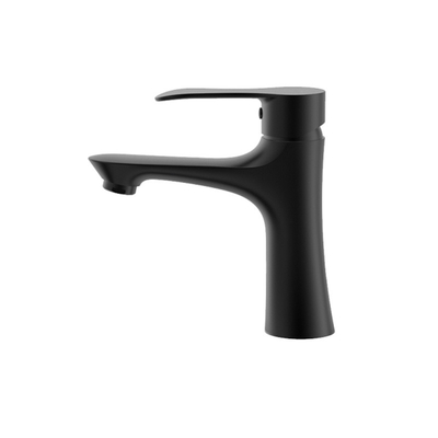 AG4107H Basin Mixer Faucet , 174.9mm Matte Black Basin Mixer Tap
