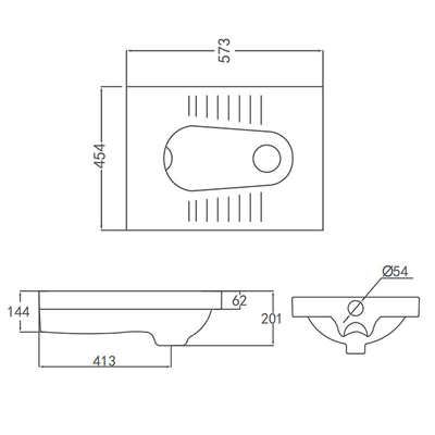 Sanitary Ware Toilet Squatting Pan , ARROW ALD507CE Ceramic Squat Toilet