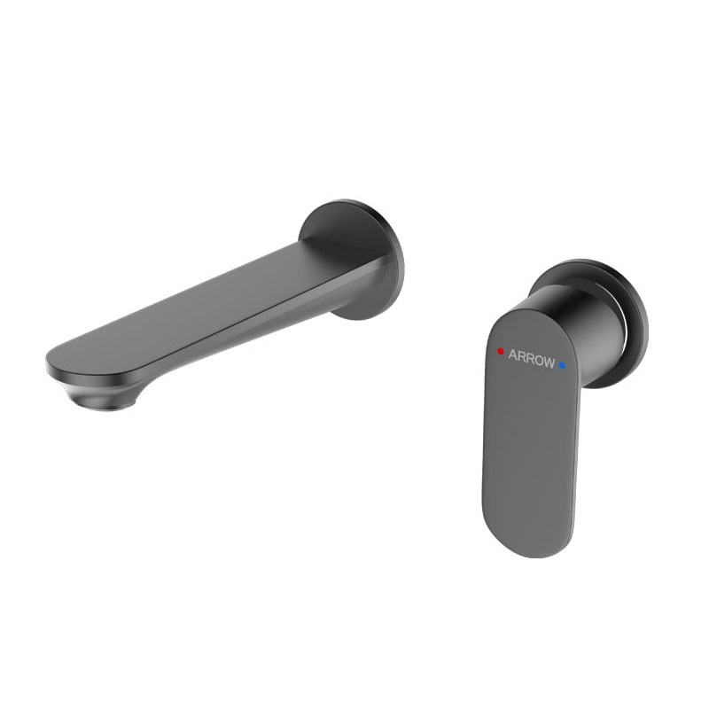 Ceramic Valve Wall Hung Brass Single Lever Faucets For Bathroom