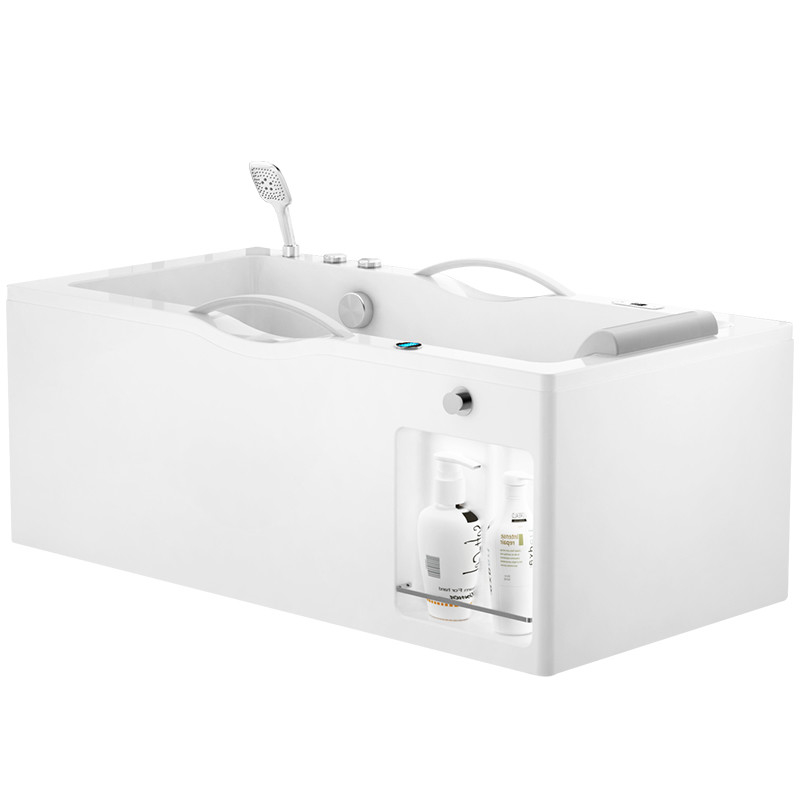 Bathroom 1700 Freestanding Bath 180L Capacity Bubble Surfing Massage